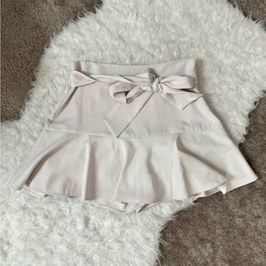 Zara Beige / Neutral Skirt with Tied Knot